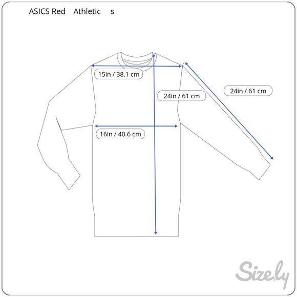 ASICS Red Long Sleeve Athletic Performance Top V-Neck Activewear Womens S - Picture 7 of 7